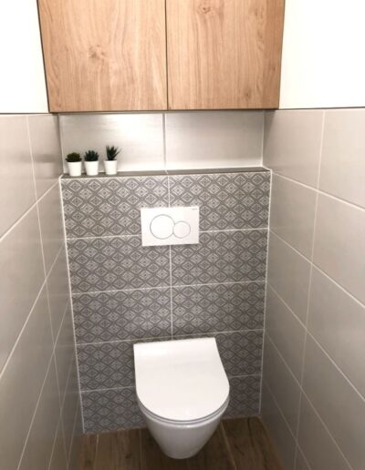 Pohled na zrekonstruované WC